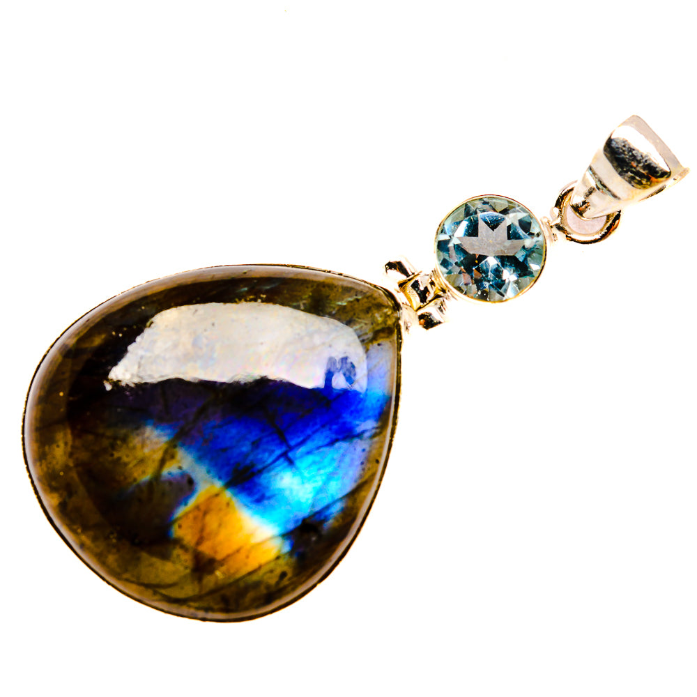 Labradorite Pendants handcrafted by Ana Silver Co - PD33938 - Photo 2
