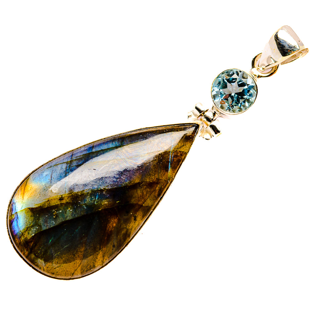 Labradorite Pendants handcrafted by Ana Silver Co - PD33939 - Photo 2