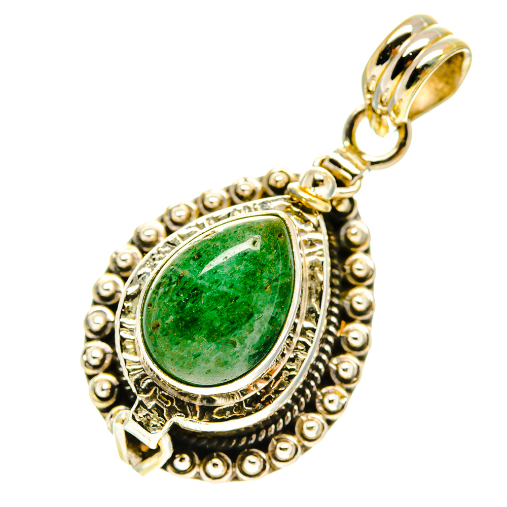 Green Aventurine Pendants handcrafted by Ana Silver Co - PD3398