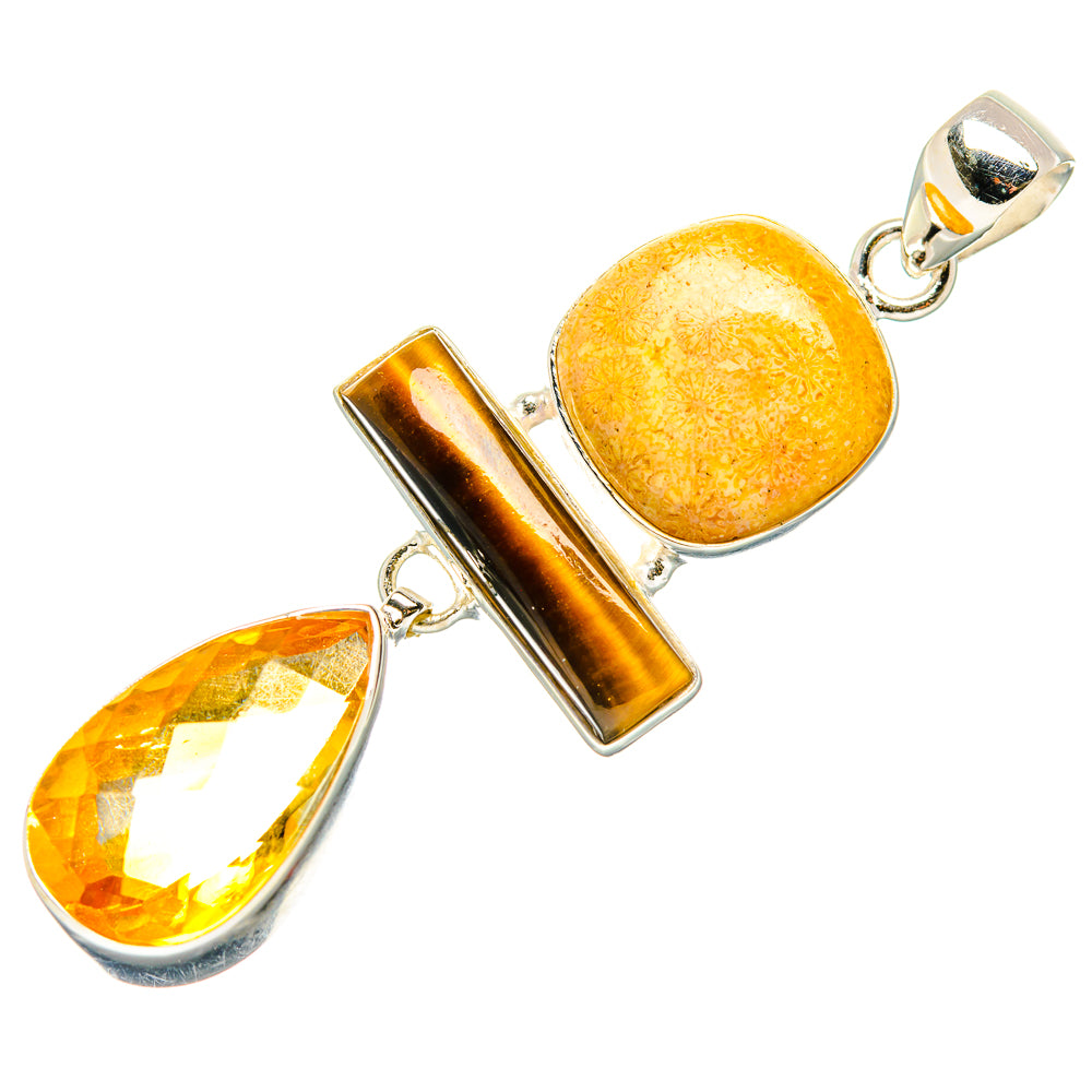 Citrine Pendants handcrafted by Ana Silver Co - PD34002 - Photo 2