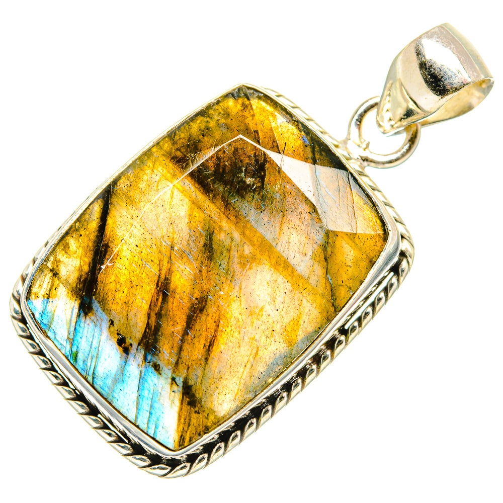 Labradorite Pendants handcrafted by Ana Silver Co - PD34003 - Photo 2