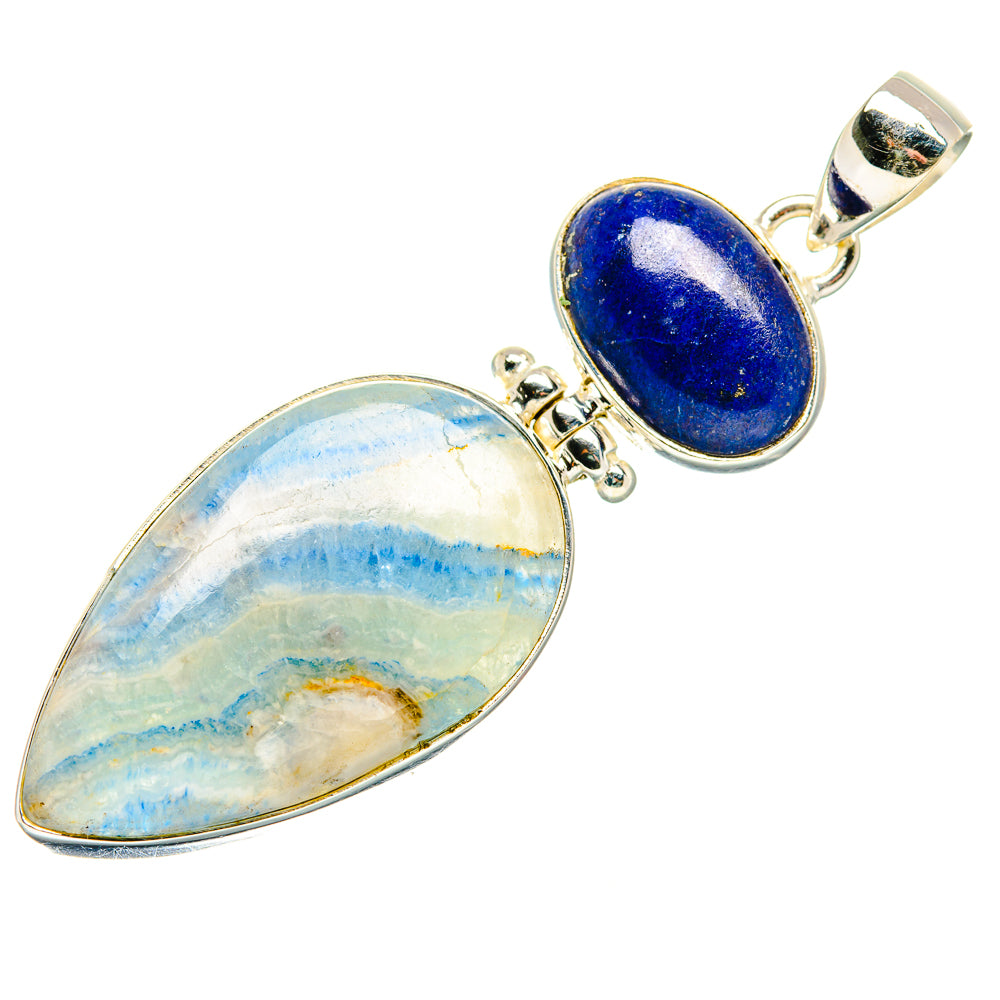 Blue Scheelite Pendants handcrafted by Ana Silver Co - PD34023 - Photo 2