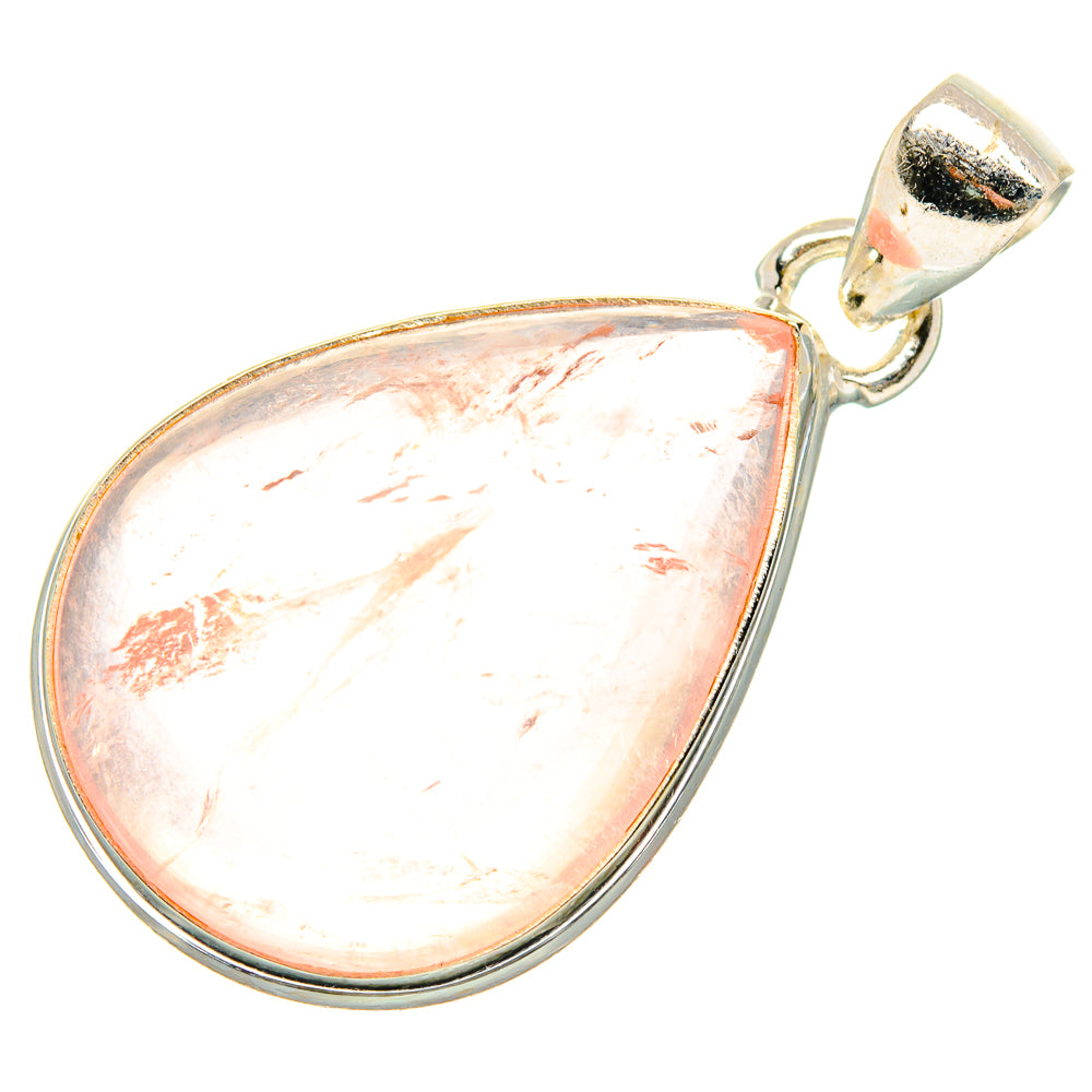 Rose Quartz Pendants handcrafted by Ana Silver Co - PD34024 - Photo 2