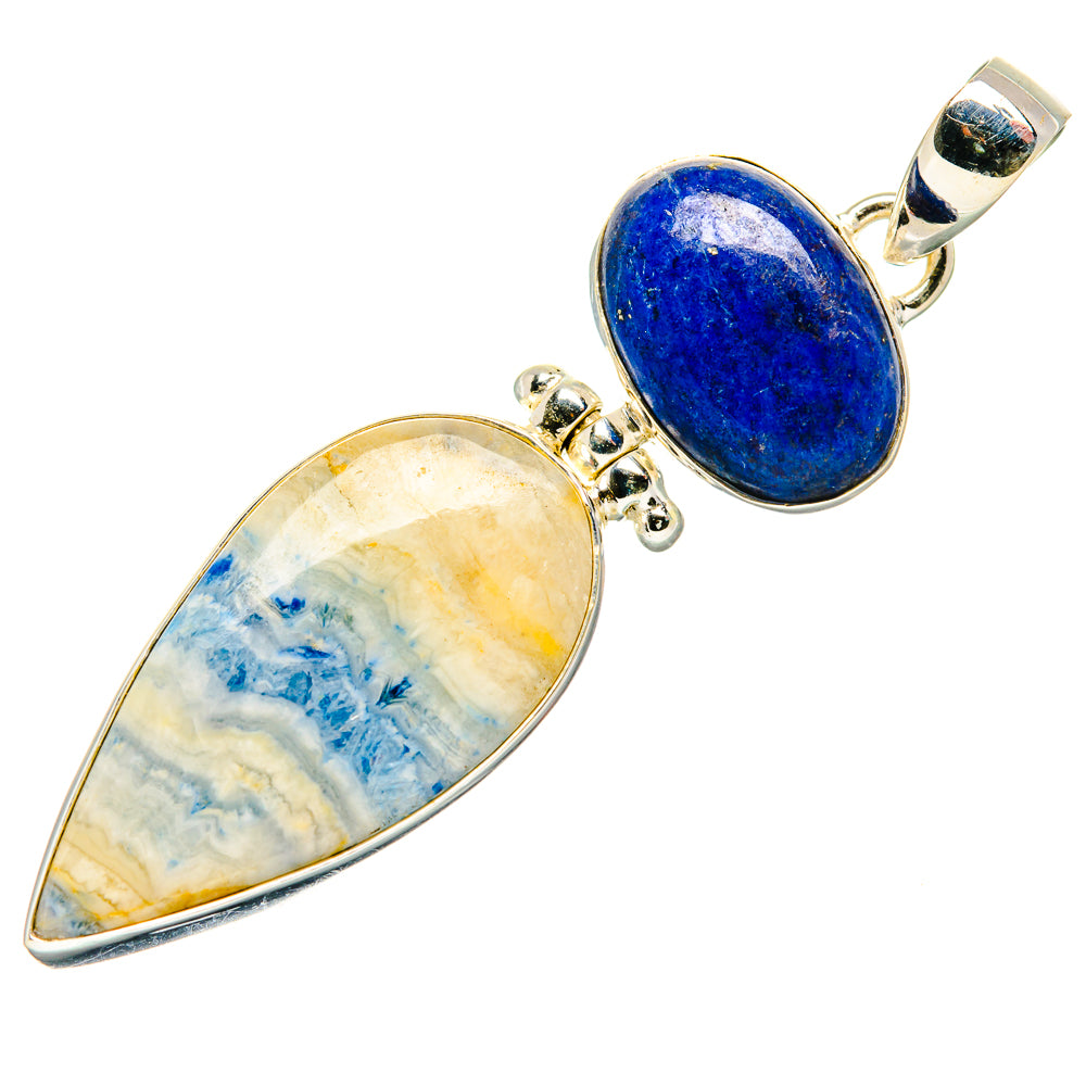 Blue Scheelite Pendants handcrafted by Ana Silver Co - PD34095 - Photo 2