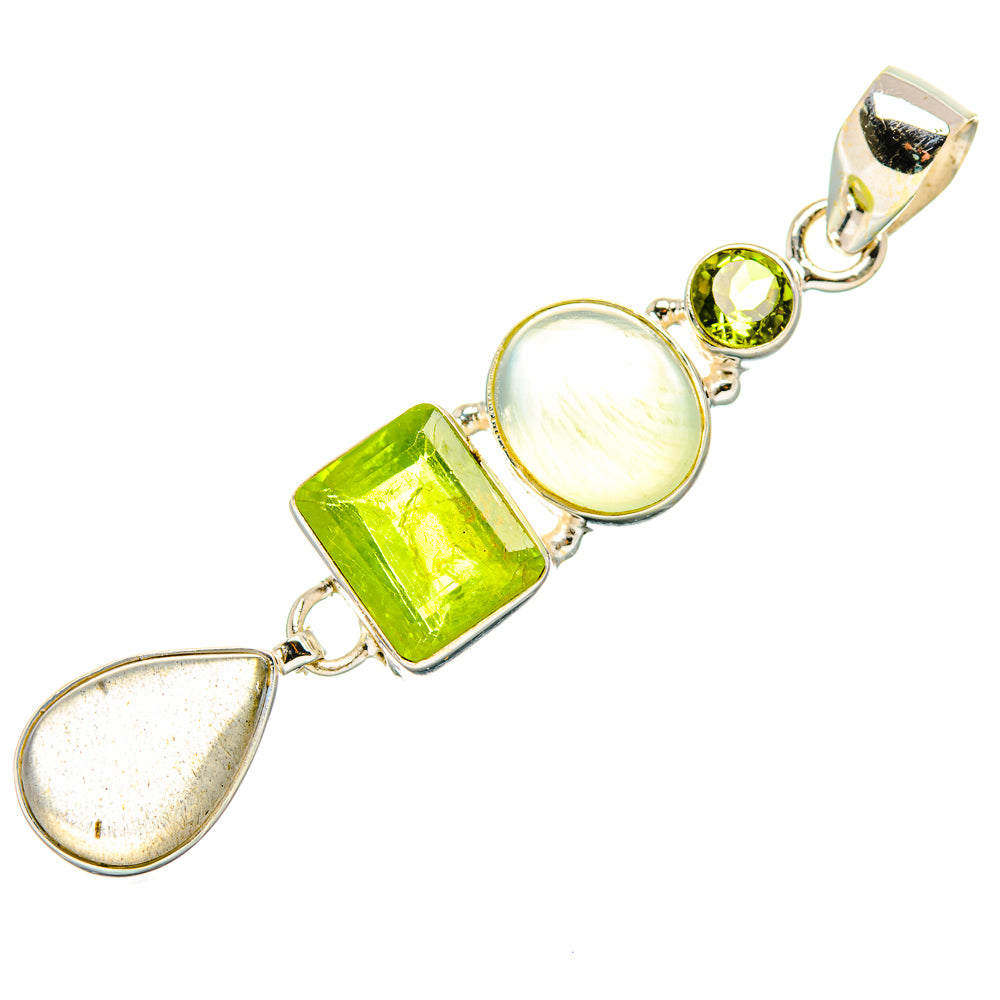 Prehnite Pendants handcrafted by Ana Silver Co - PD34120 - Photo 2