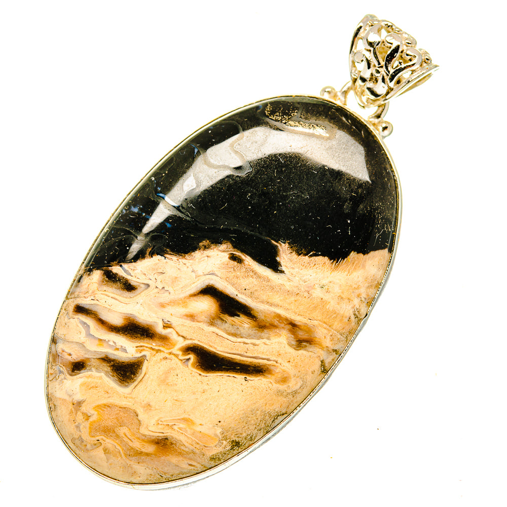 Peanut Wood Jasper Pendants handcrafted by Ana Silver Co - PD3421