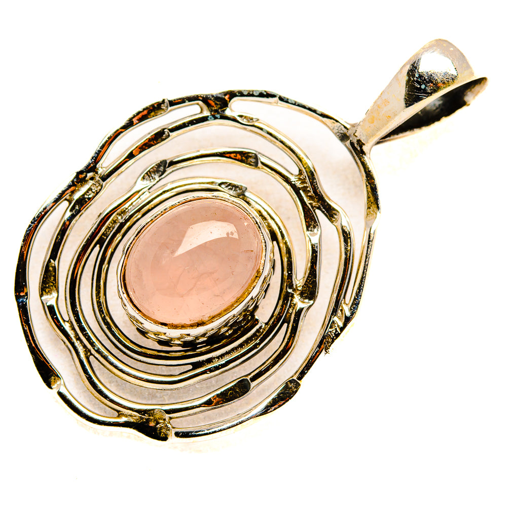 Rose Quartz Pendants handcrafted by Ana Silver Co - PD34340 - Photo 2