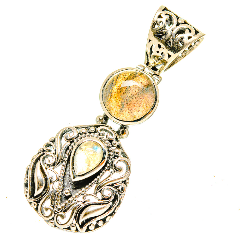 Labradorite Pendants handcrafted by Ana Silver Co - PD3435