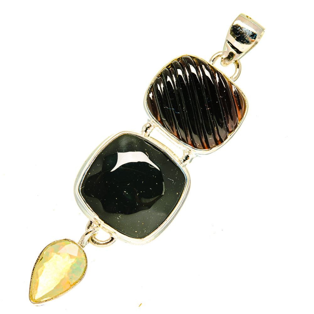 Black Onyx Pendants handcrafted by Ana Silver Co - PD3445