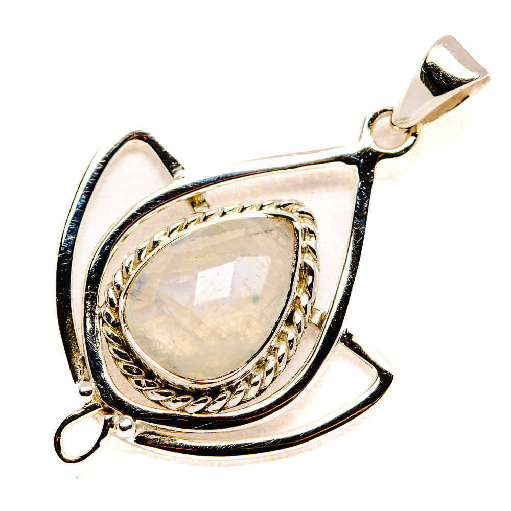 Rainbow Moonstone Pendants handcrafted by Ana Silver Co - PD34529 - Photo 2