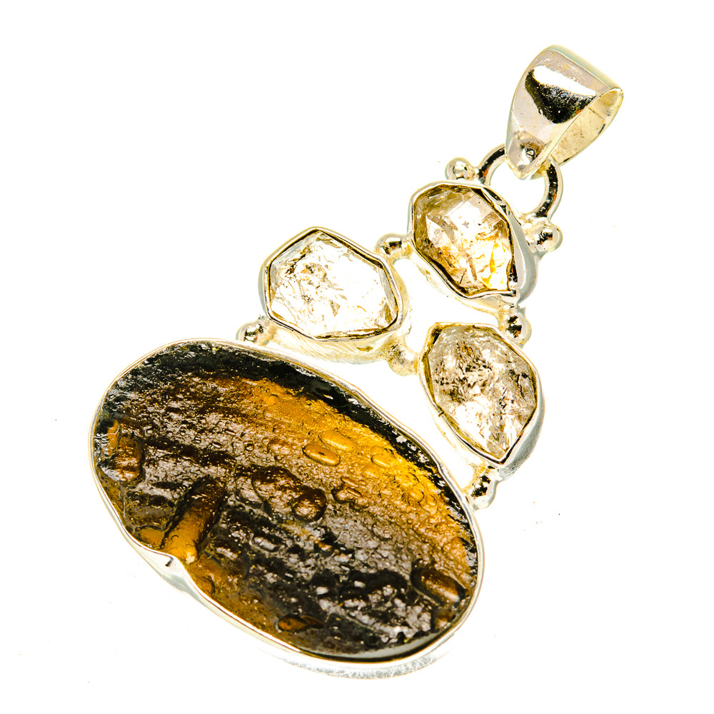 Tektite Pendants handcrafted by Ana Silver Co - PD3453
