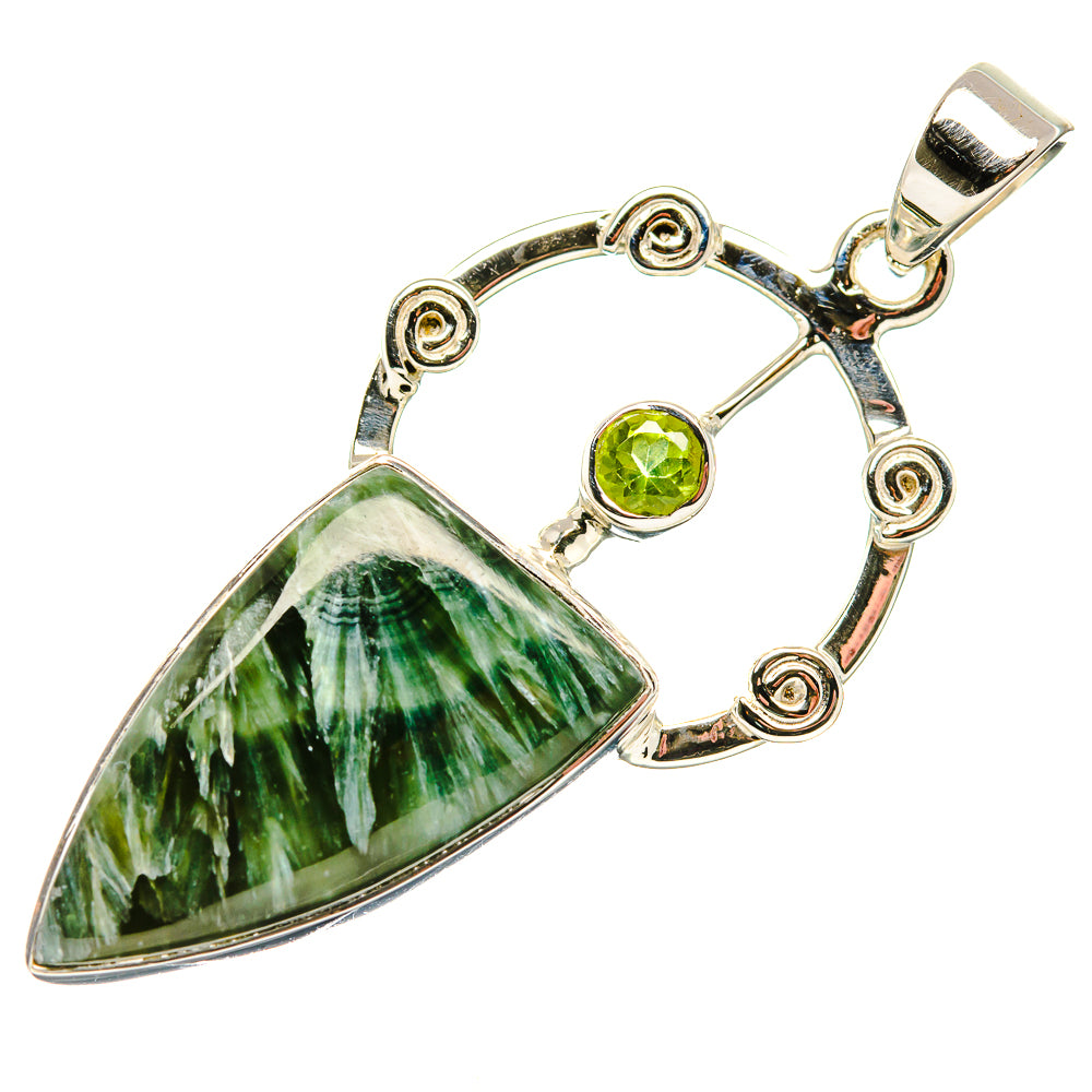 Seraphinite Pendants handcrafted by Ana Silver Co - PD34539 - Photo 2