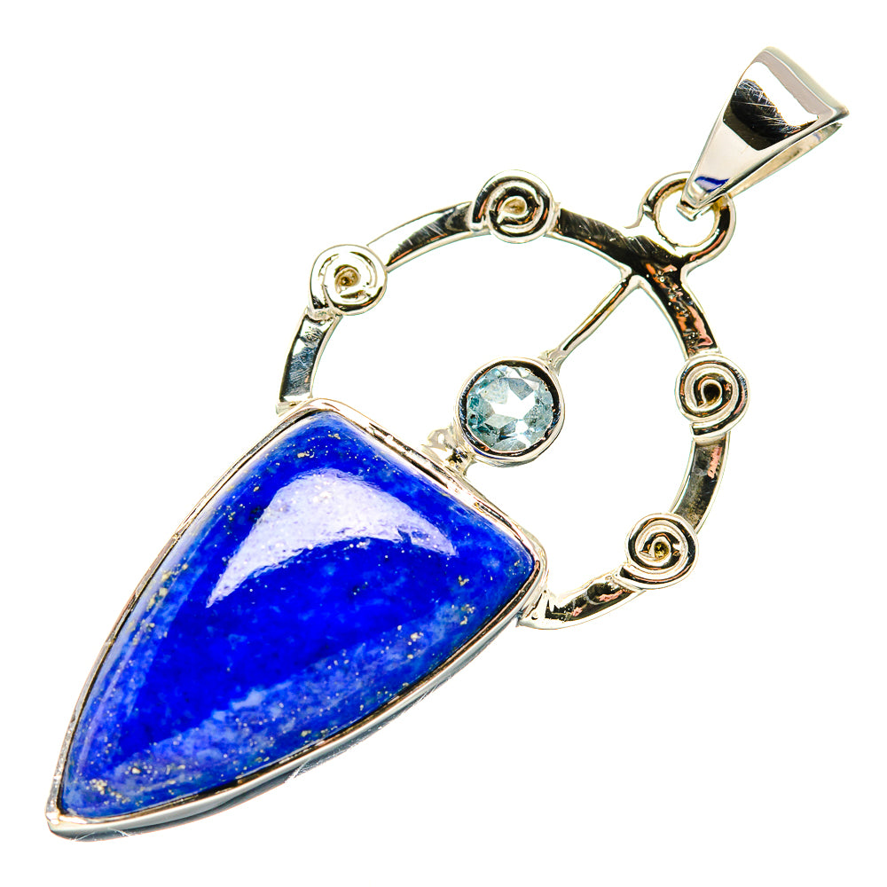 Lapis Lazuli Pendants handcrafted by Ana Silver Co - PD34546 - Photo 2