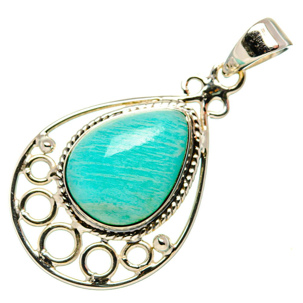 Amazonite Pendants handcrafted by Ana Silver Co - PD34565 - Photo 2