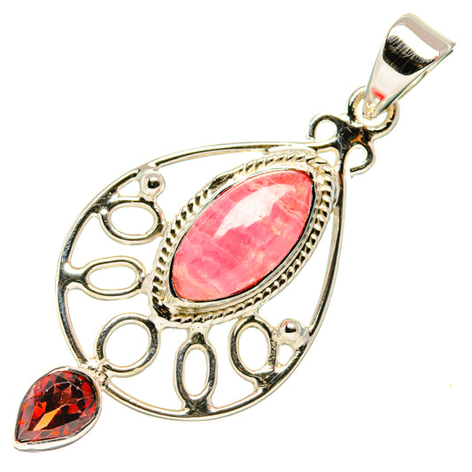 Rhodochrosite Pendants handcrafted by Ana Silver Co - PD34566 - Photo 2
