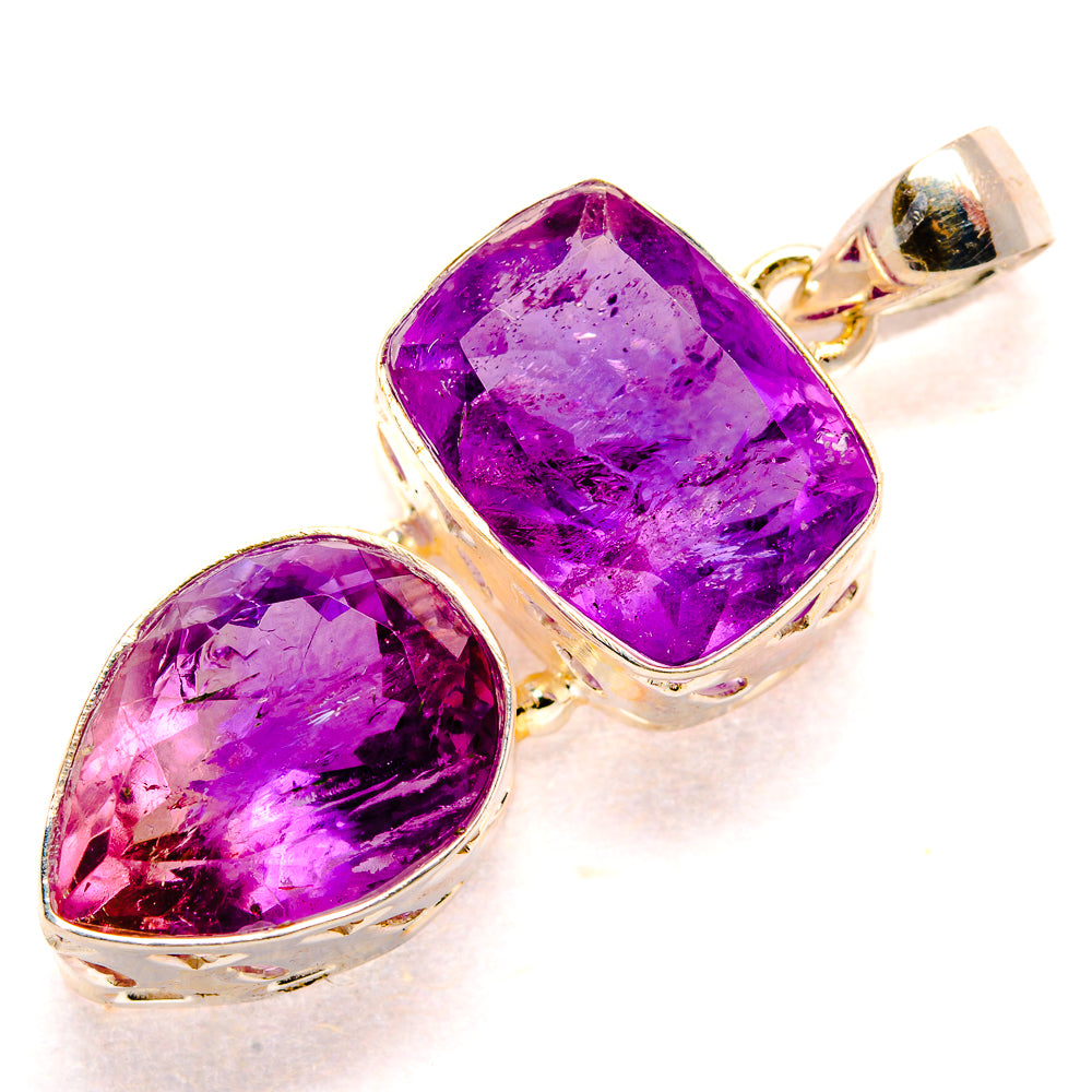 Amethyst Pendants handcrafted by Ana Silver Co - PD34602 - Photo 2