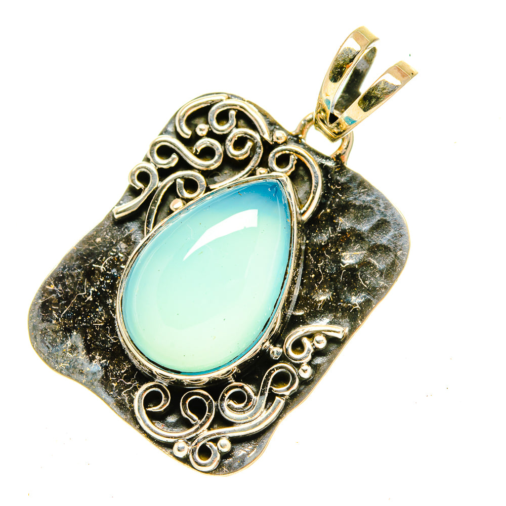 Aqua Chalcedony Pendants handcrafted by Ana Silver Co - PD3461