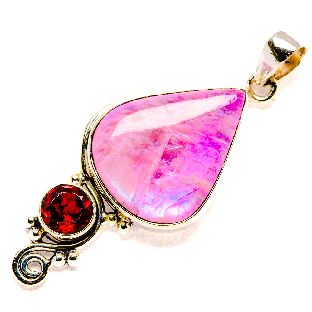 Pink Moonstone Pendants handcrafted by Ana Silver Co - PD34658 - Photo 2