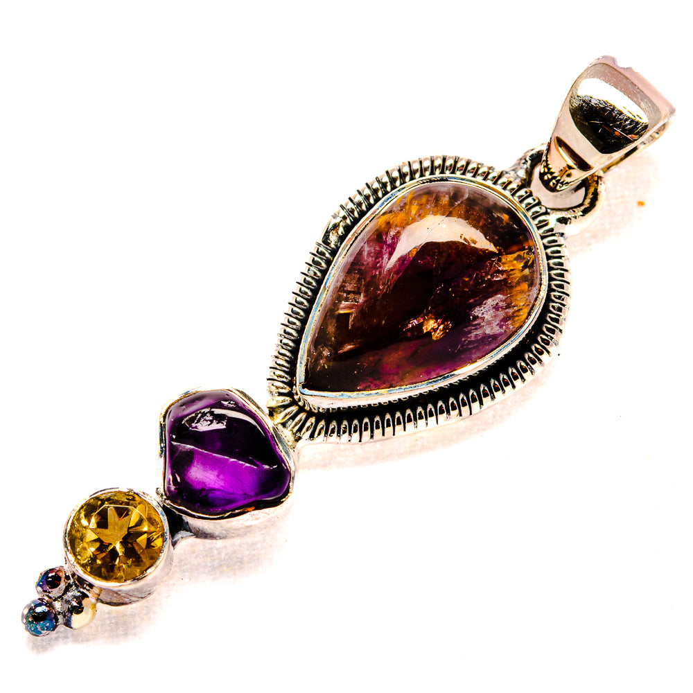 Cacoxenite Amethyst Super 7 Pendants handcrafted by Ana Silver Co - PD34661 - Photo 2