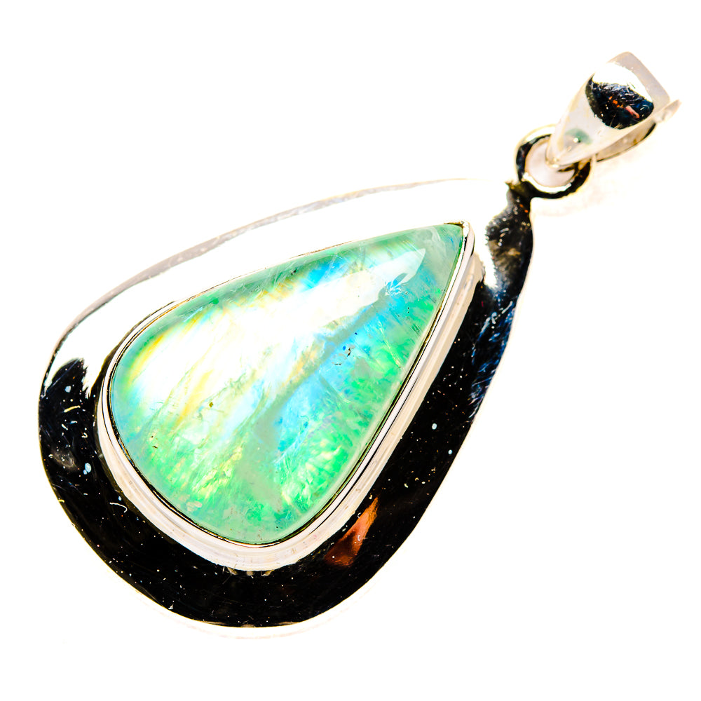 Green Moonstone Pendants handcrafted by Ana Silver Co - PD34705 - Photo 2