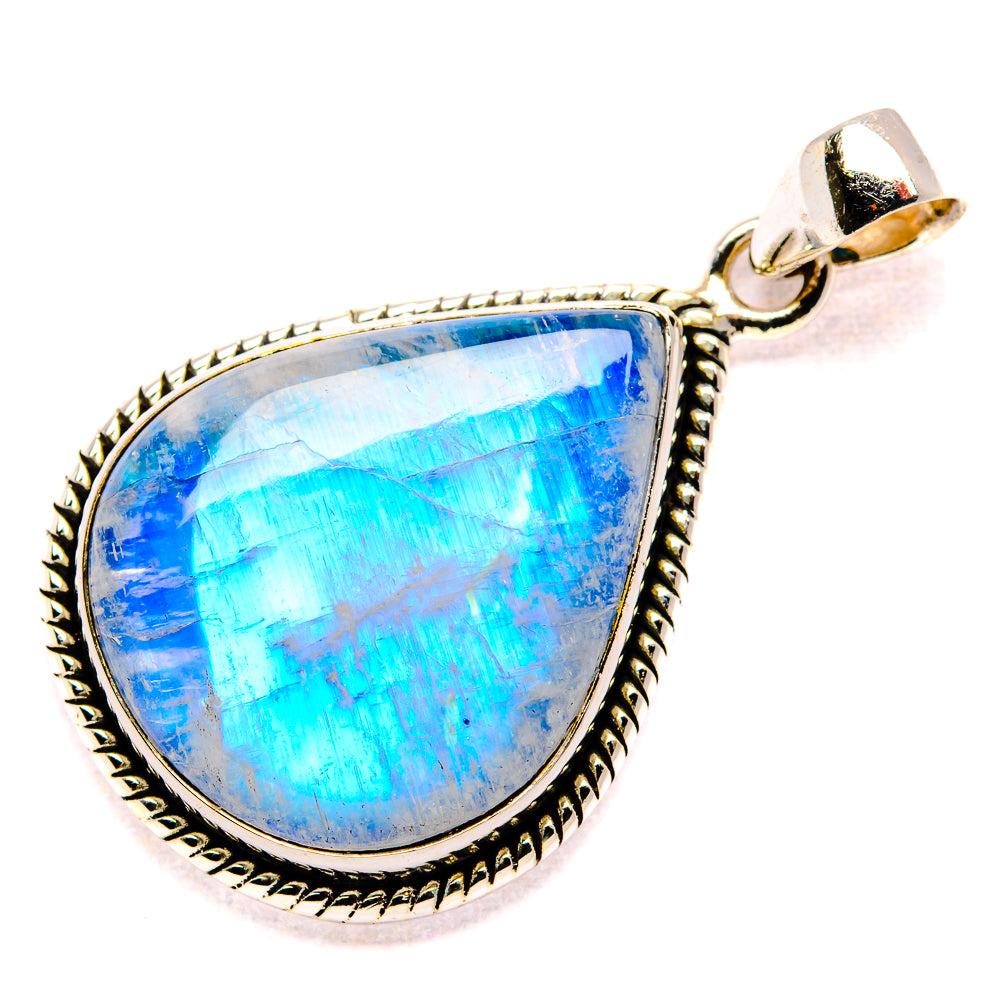 Rainbow Moonstone Pendants handcrafted by Ana Silver Co - PD34792 - Photo 2