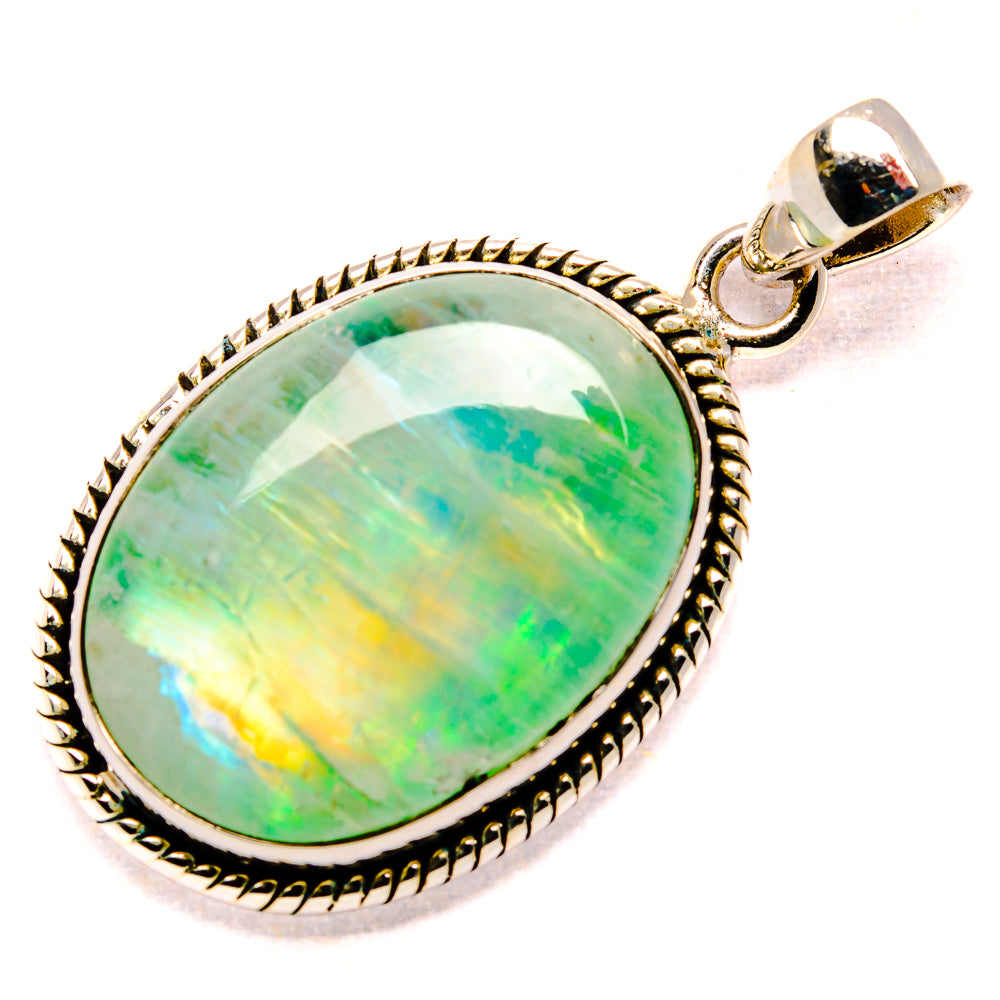 Green Moonstone Pendants handcrafted by Ana Silver Co - PD34795 - Photo 2