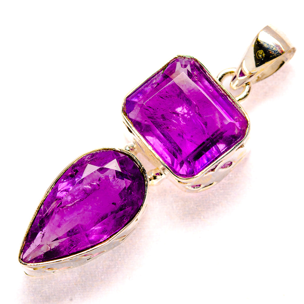 Amethyst Pendants handcrafted by Ana Silver Co - PD34800 - Photo 2