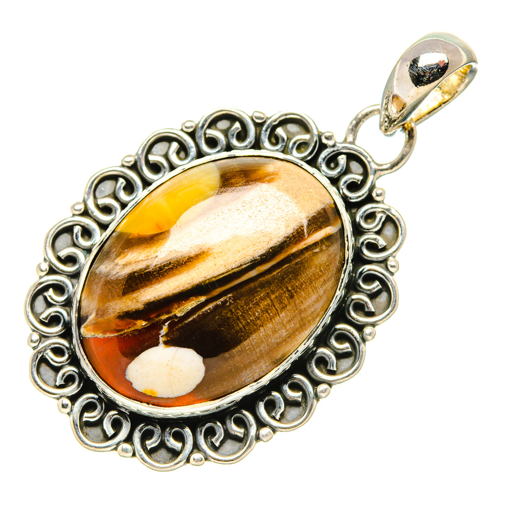 Peanut Wood Jasper Pendants handcrafted by Ana Silver Co - PD34812 - Photo 2
