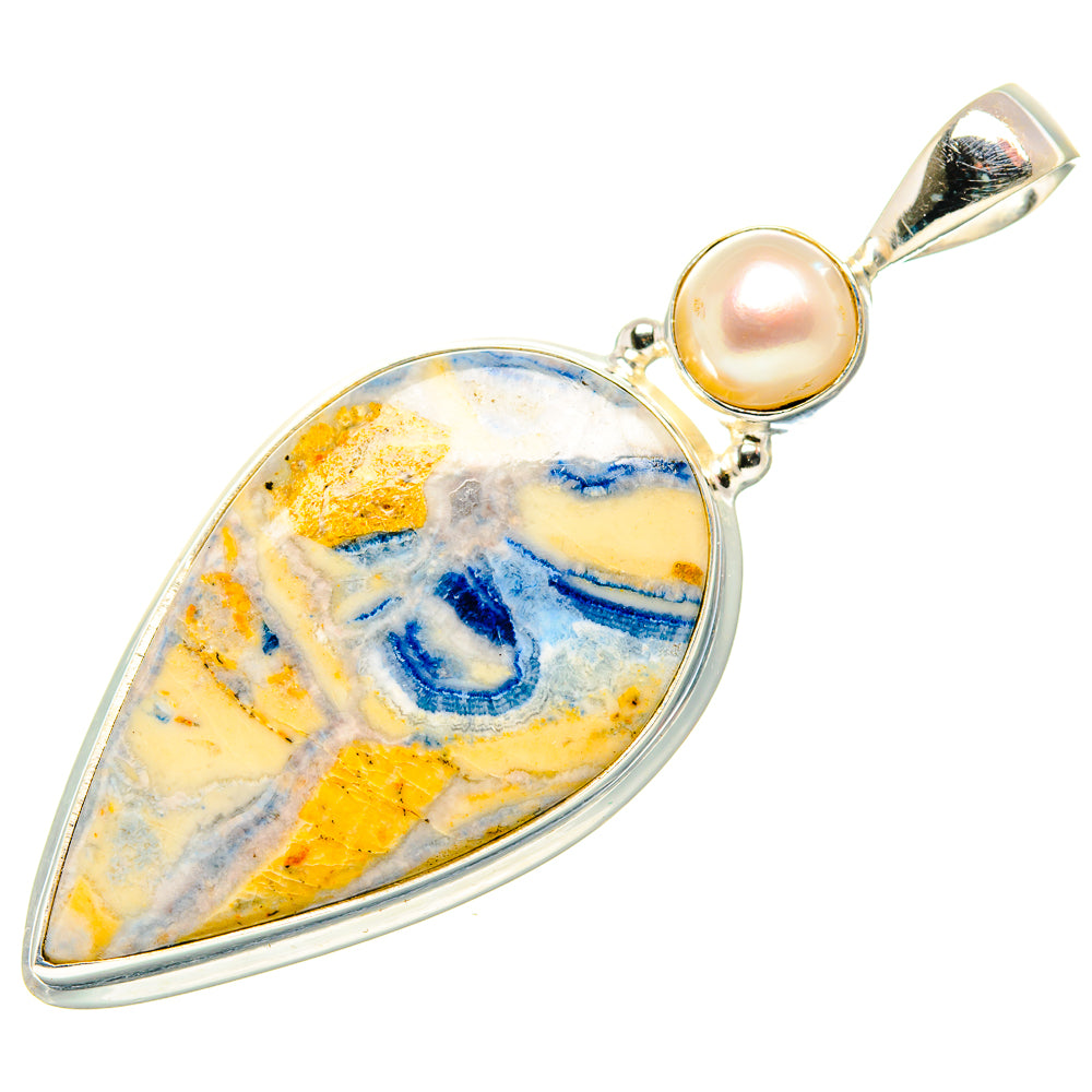 Blue Scheelite Pendants handcrafted by Ana Silver Co - PD34813 - Photo 2