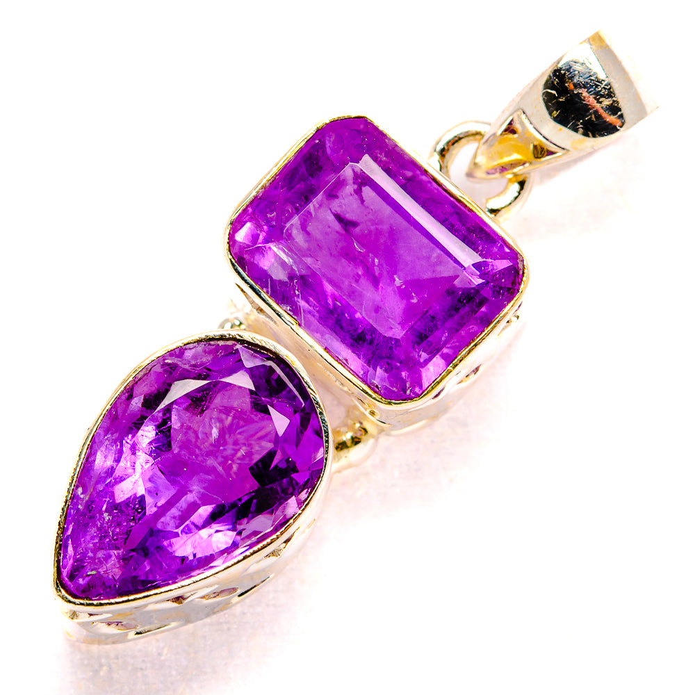 Amethyst Pendants handcrafted by Ana Silver Co - PD34829 - Photo 2