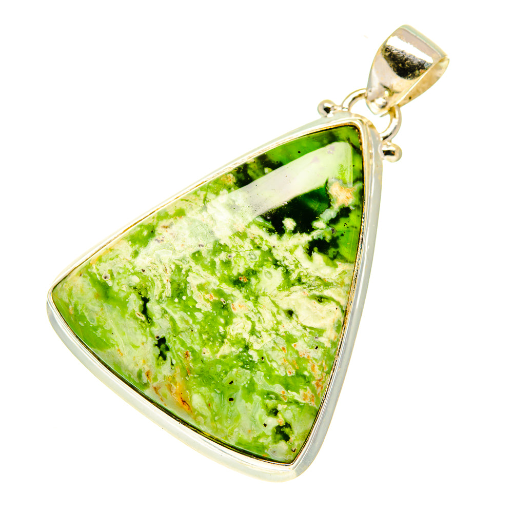 Australian Green Opal Pendants handcrafted by Ana Silver Co - PD3483