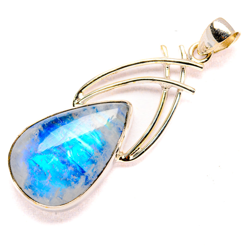 Rainbow Moonstone Pendants handcrafted by Ana Silver Co - PD34852 - Photo 2