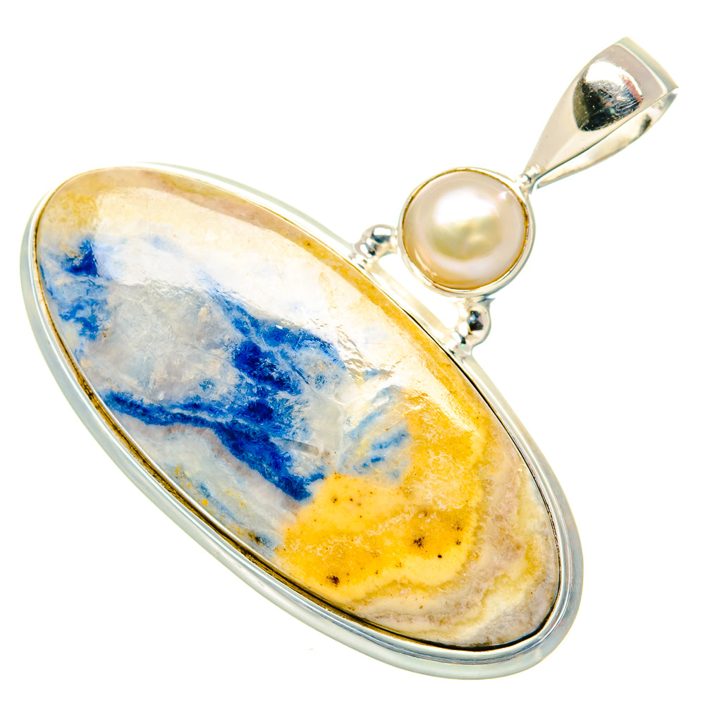 Blue Scheelite Pendants handcrafted by Ana Silver Co - PD34893 - Photo 2