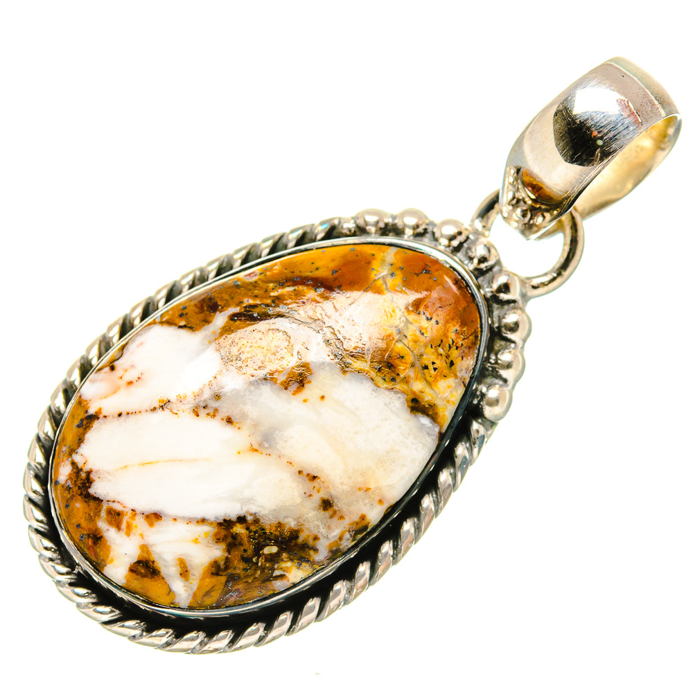 Peanut Wood Jasper Pendants handcrafted by Ana Silver Co - PD34899 - Photo 2