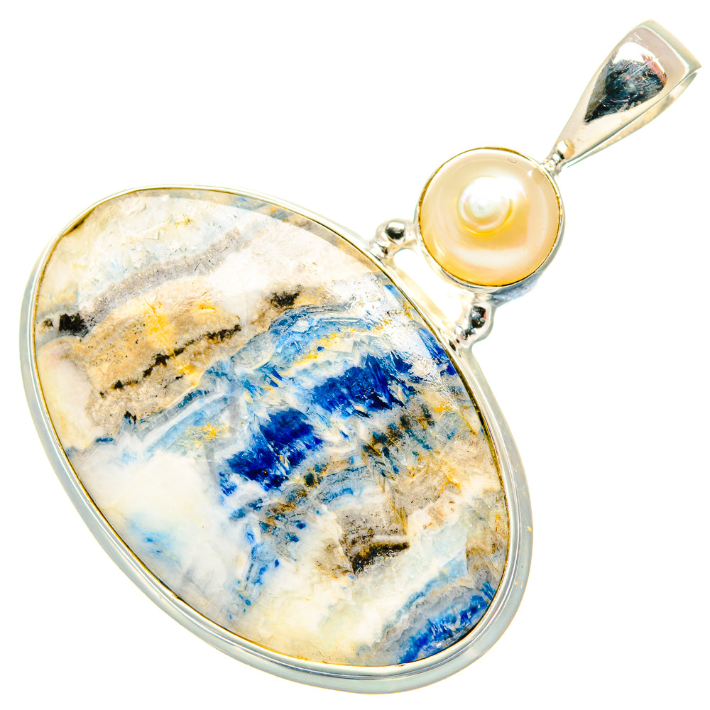 Blue Scheelite Pendants handcrafted by Ana Silver Co - PD34916 - Photo 2