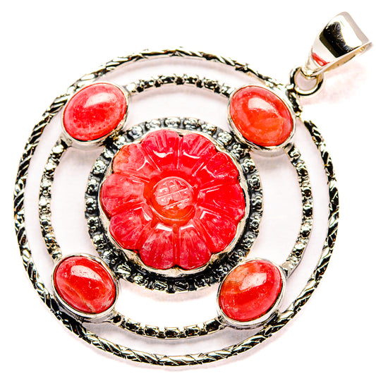 Rhodochrosite Pendants handcrafted by Ana Silver Co - PD34995 - Photo 2