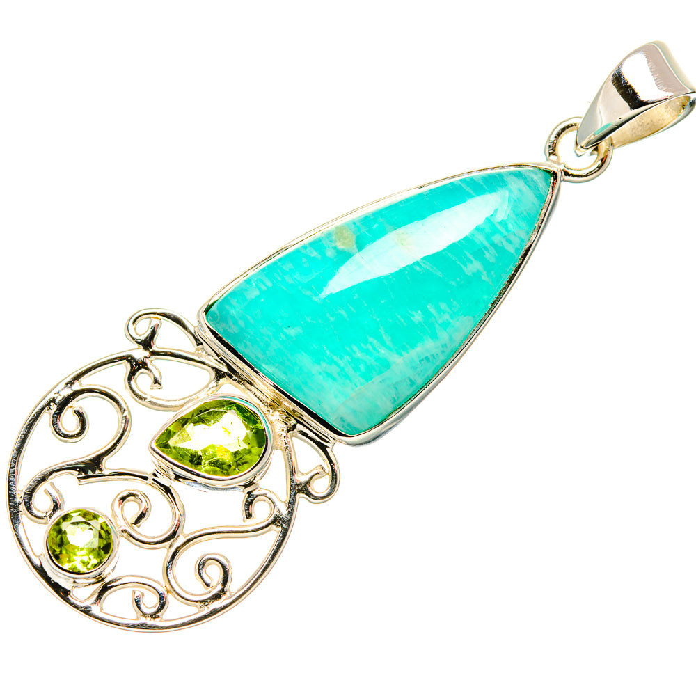 Amazonite Pendants handcrafted by Ana Silver Co - PD35037 - Photo 2