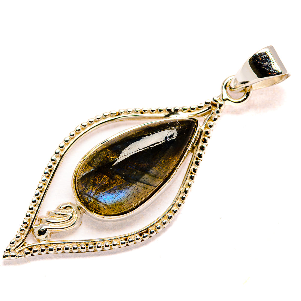 Labradorite Pendants handcrafted by Ana Silver Co - PD35076 - Photo 2