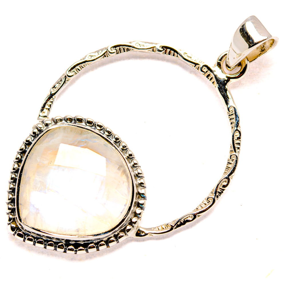 Rainbow Moonstone Pendants handcrafted by Ana Silver Co - PD35078 - Photo 2