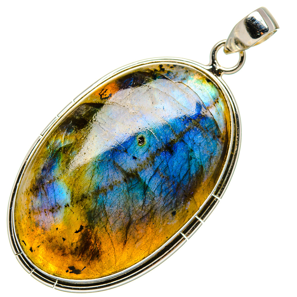 Labradorite Pendants handcrafted by Ana Silver Co - PD35147 - Photo 2