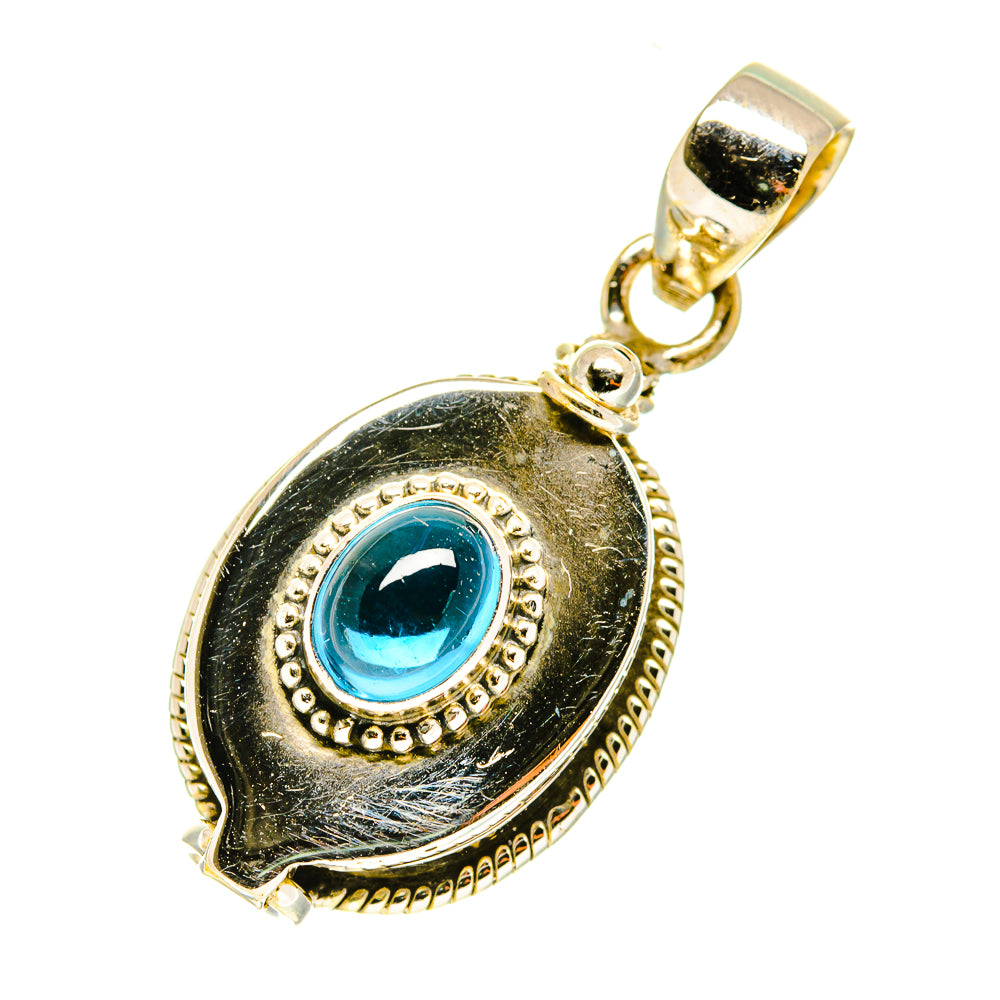 Blue Fluorite Pendants handcrafted by Ana Silver Co - PD3518