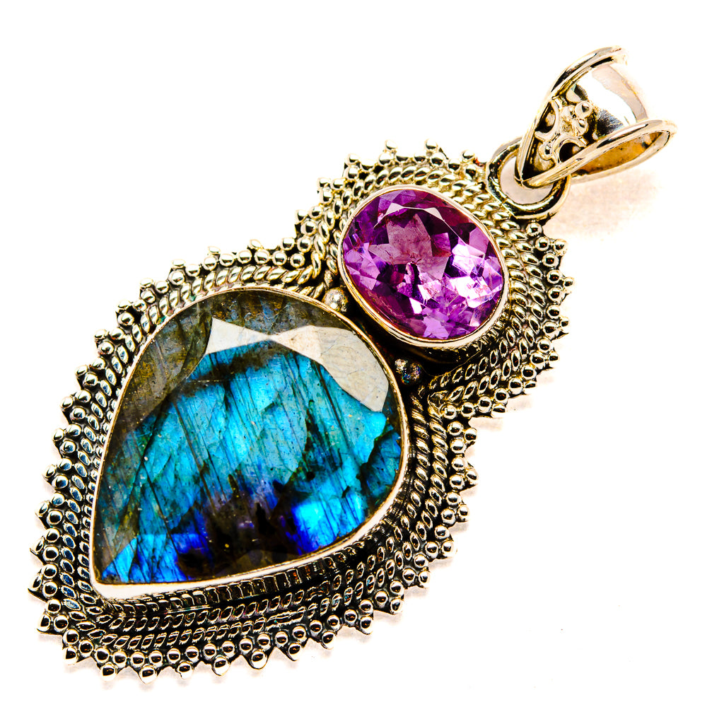 Labradorite Pendants handcrafted by Ana Silver Co - PD35195 - Photo 2