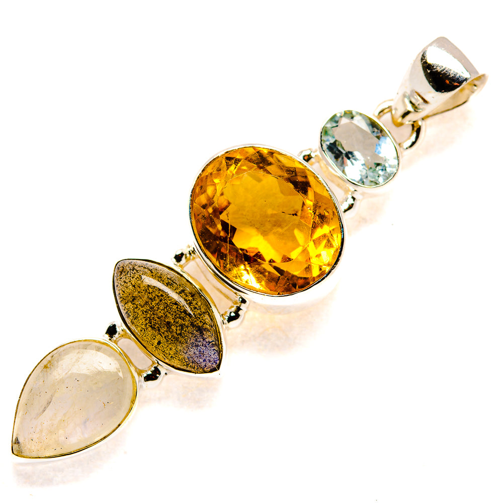 Citrine Pendants handcrafted by Ana Silver Co - PD35202 - Photo 2