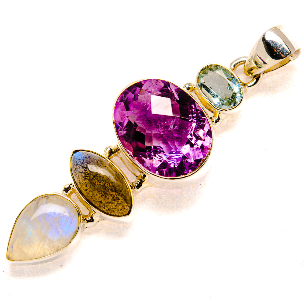 Amethyst Pendants handcrafted by Ana Silver Co - PD35206 - Photo 2