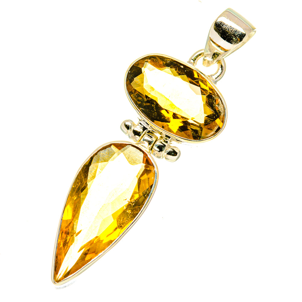 Mandarin Citrine Pendants handcrafted by Ana Silver Co - PD3525