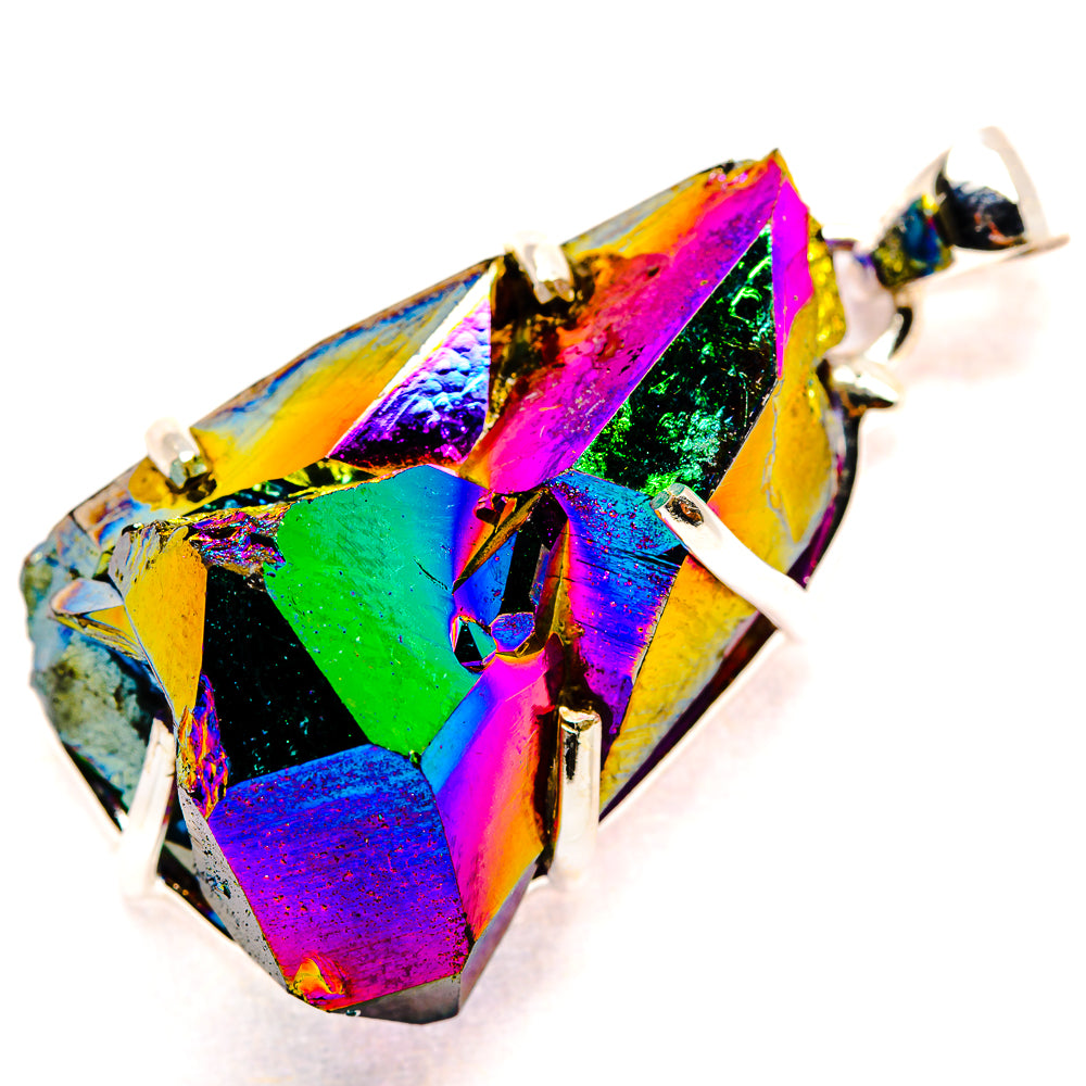 Titanium Sunshine Druzy Pendants handcrafted by Ana Silver Co - PD35254 - Photo 2
