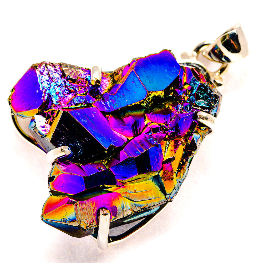 Titanium Sunshine Druzy Pendants handcrafted by Ana Silver Co - PD35255 - Photo 2