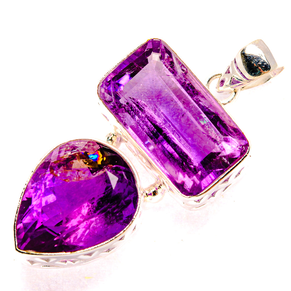 Amethyst Pendants handcrafted by Ana Silver Co - PD35324 - Photo 2