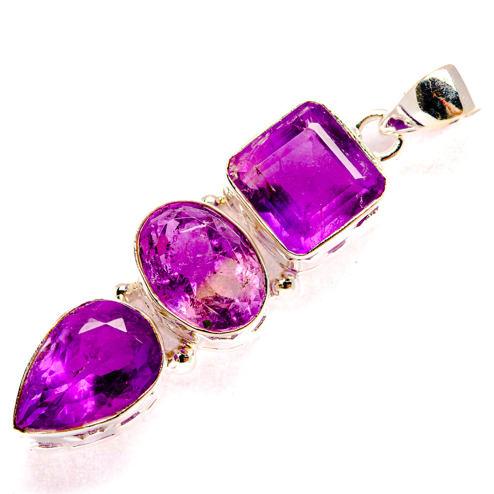 Amethyst Pendants handcrafted by Ana Silver Co - PD35337 - Photo 2