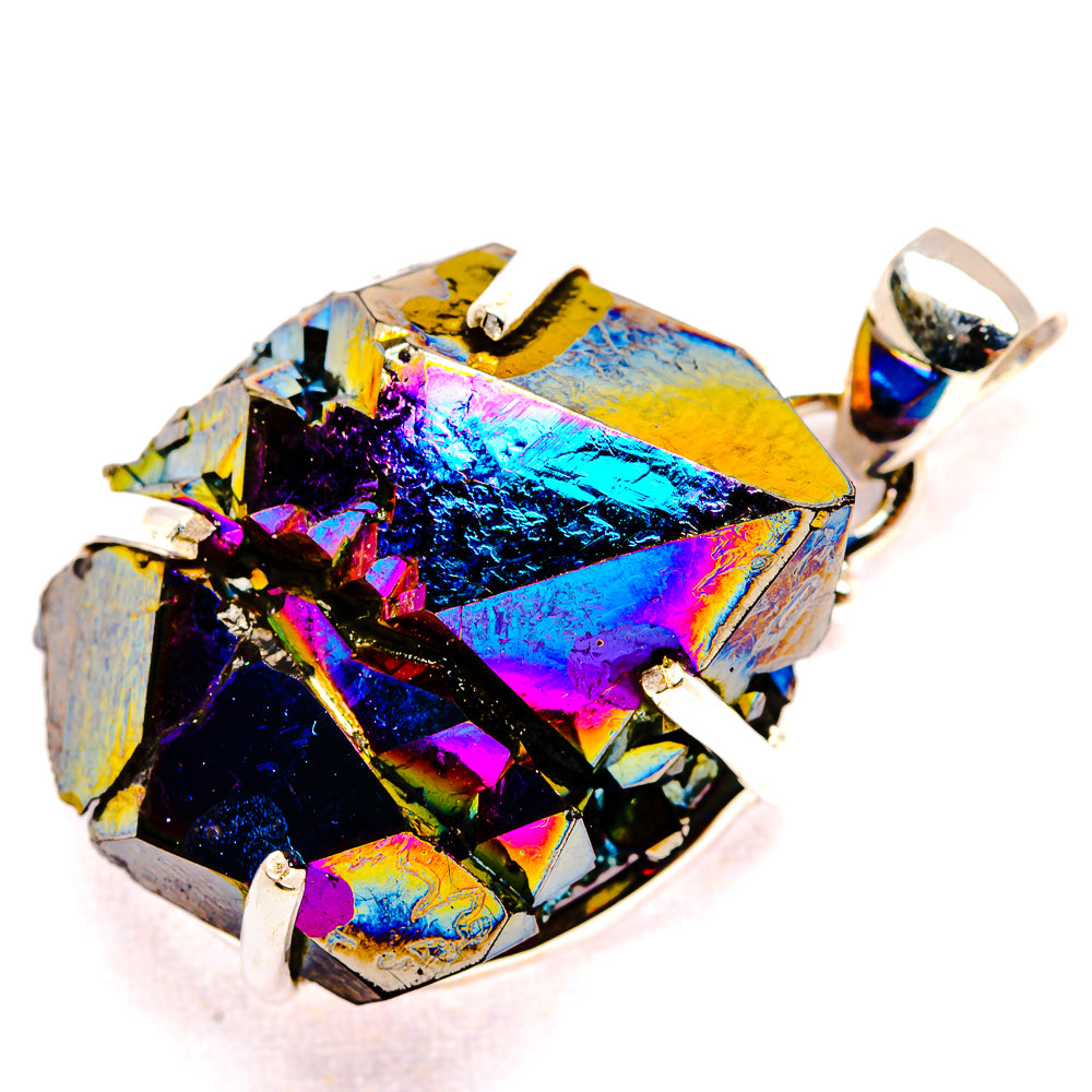 Titanium Sunshine Druzy Pendants handcrafted by Ana Silver Co - PD35374 - Photo 2